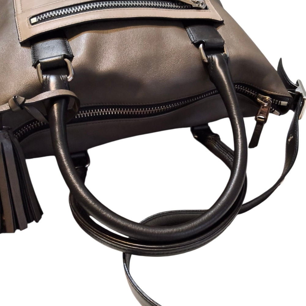 Coach Legacy Rory Colorblock Leather Satchel with Shoulder Strap - Picture 13 of 16